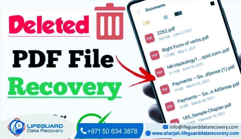 PDF file recovery
