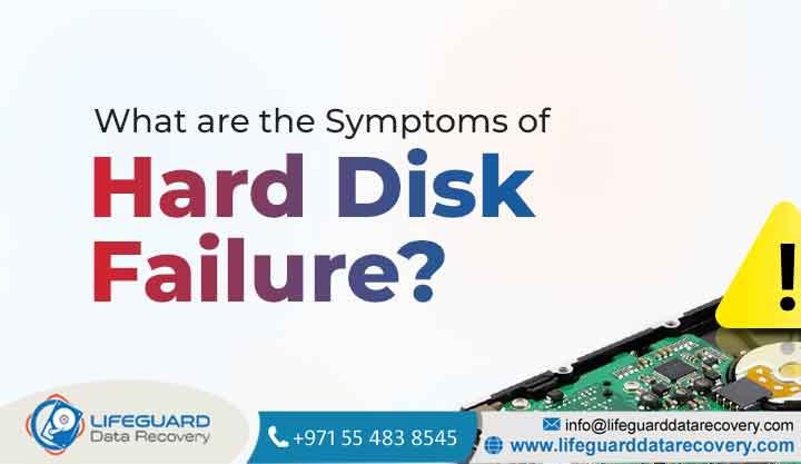 What are the signs of hard drive failure?